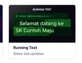HERAXA SDS running text display example